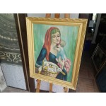 Средна картина масло на платно Испания, чудна рамка - 3646 - KA30